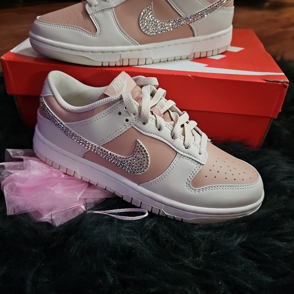 Bling Nike Dunk Low W/Swarovski Crystals - Picture 2 of 13